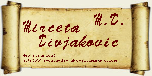 Mirčeta Divjaković vizit kartica